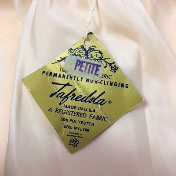 OPERA Full Length Slip Lacy Shiny Noisy Acetate Maxi Ecru Lace with Side Slit - Picture 8 of 13